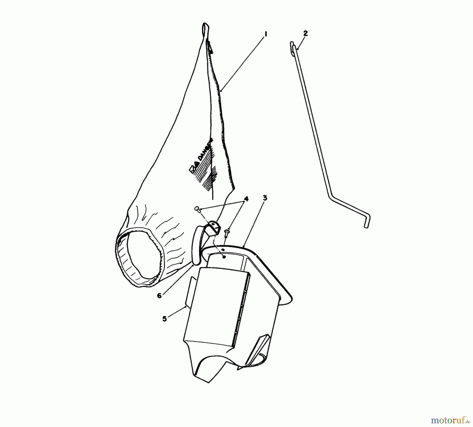 Toro Neu Mowers, Walk-Behind Seite 1 16775 - Toro Lawnmower, 1988 (8022966-8999999) BAGGING KIT NO. 47-6510 (OPTIONAL)