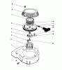 Toro 16780 - Lawnmower, 1984 (4000001-4999999) Ersatzteile RECOIL ASSEMBLY