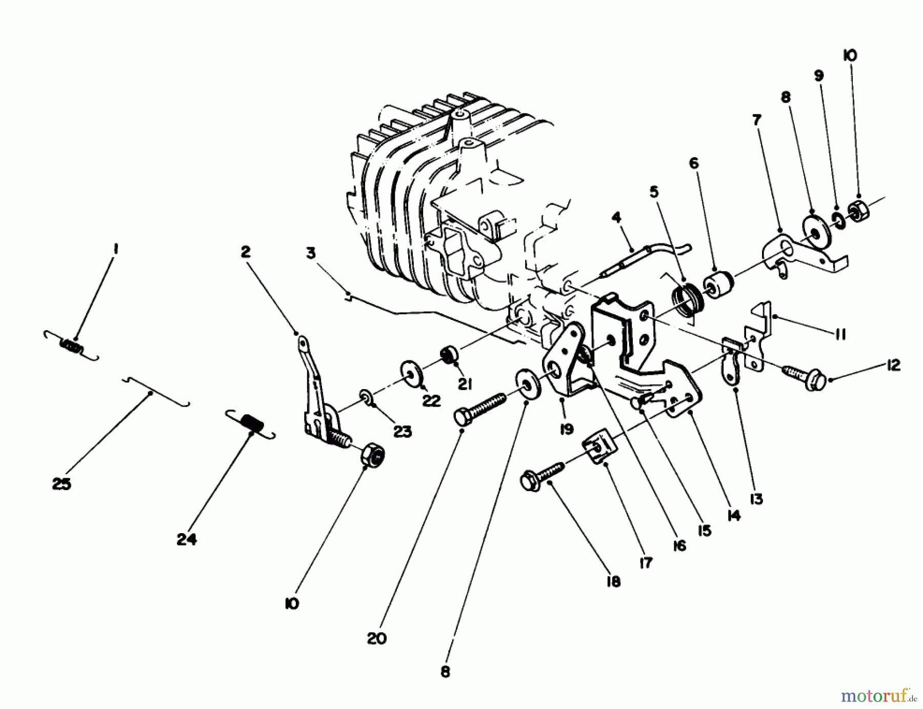 Toro Neu Mowers, Walk-Behind Seite 1 16785 - Toro Lawnmower, 1991 (1000001-1999999) GOVERNOR ASSEMBLY (MODEL NO. 47PL0-1)