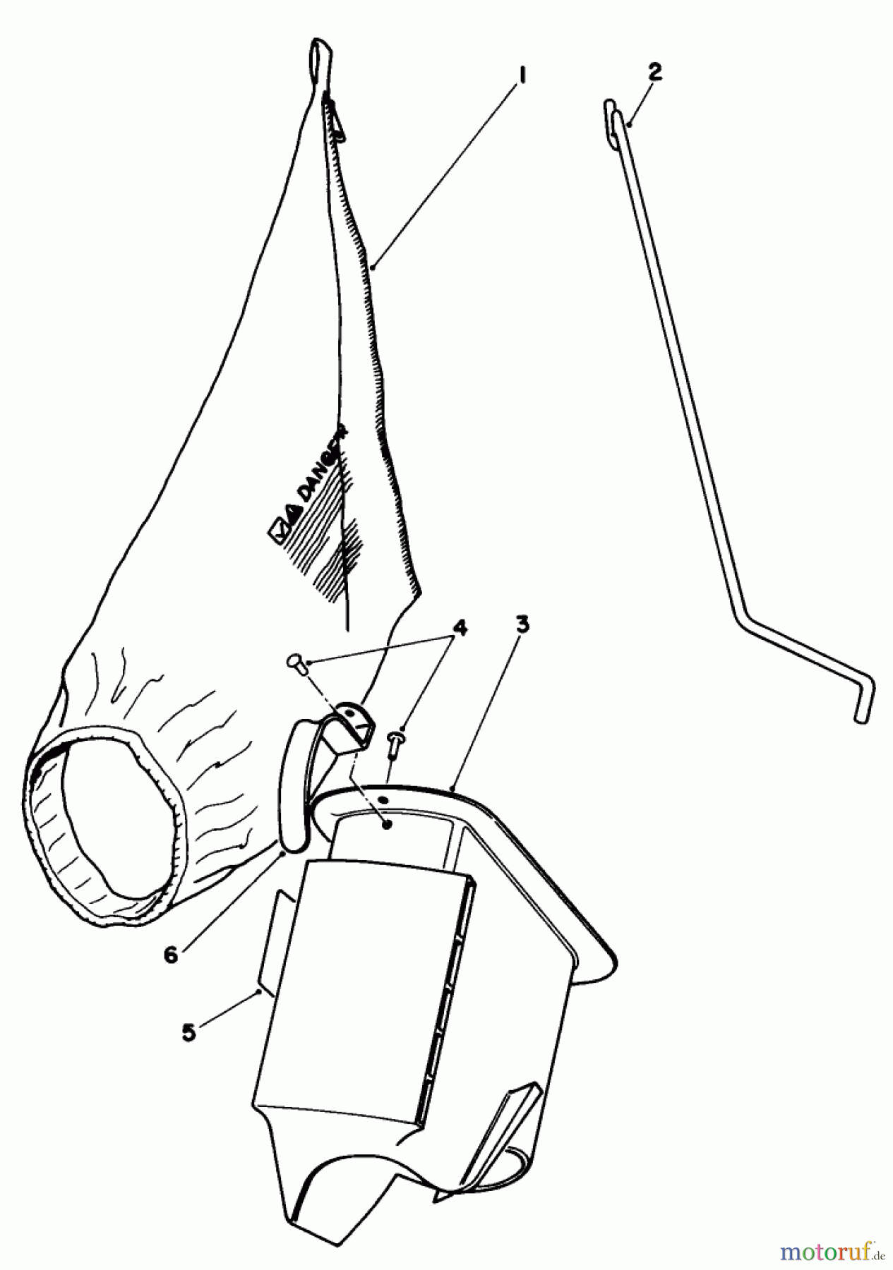 Toro Neu Mowers, Walk-Behind Seite 1 16793 - Toro Lawnmower, 1990 (0000001-0999999) BAGGING KIT NO. 47-6510 (OPTIONAL)