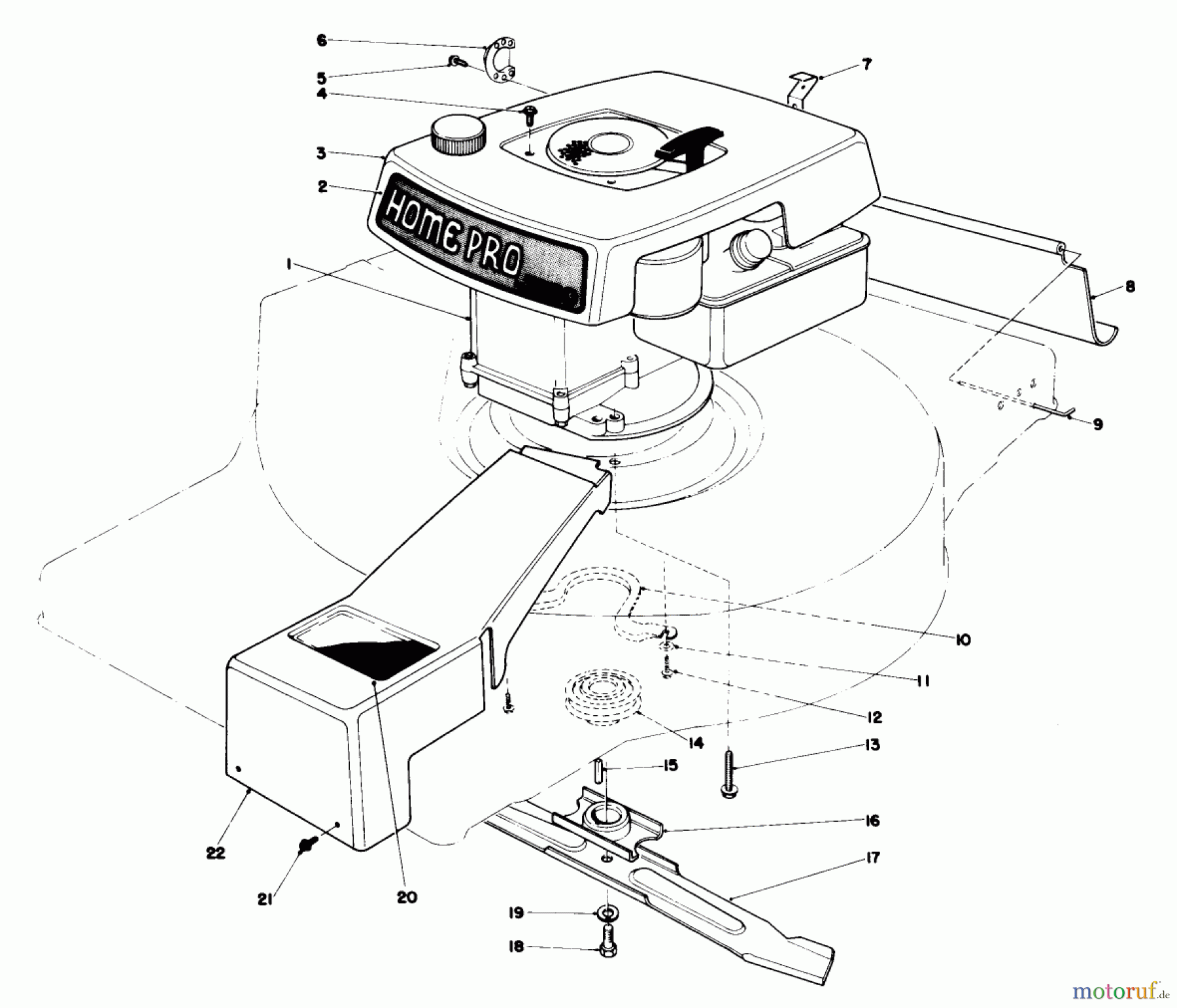Toro Neu Mowers, Walk-Behind Seite 1 16800 - Toro Lawnmower, 1979 (9000001-9999999) ENGINE ASSEMBLY-MODEL 16810