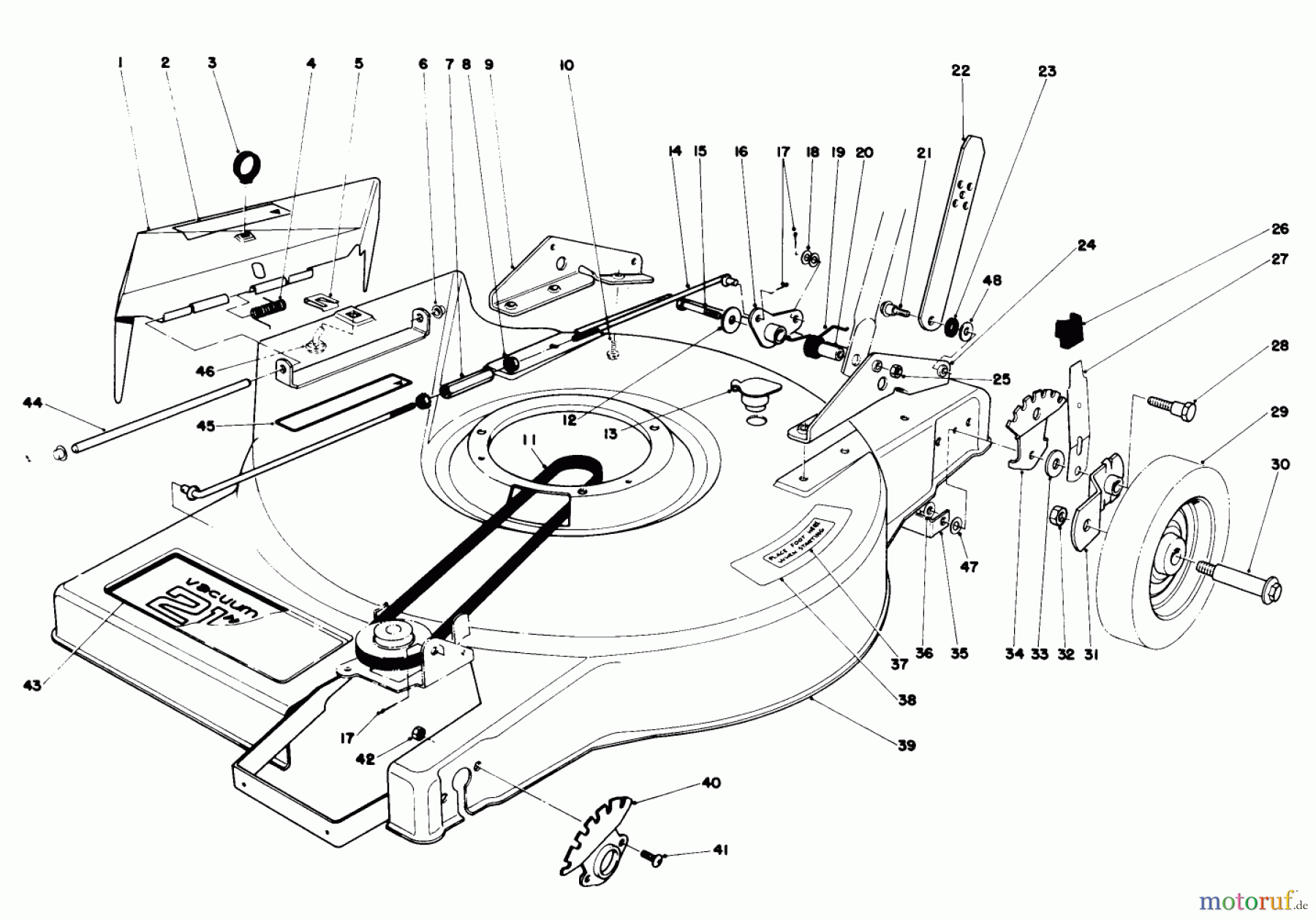 Toro Neu Mowers, Walk-Behind Seite 1 16810 - Toro Lawnmower, 1979 (9000001-9999999) MOWER HOUSING ASSEMBLY-MODEL 16810