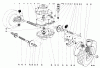 Toro 16820 - Lawnmower, 1979 (9000001-9999999) Ersatzteile GEAR CASE ASSEMBLY (MODEL NO. 16830)
