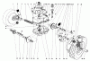Toro 16890 - Lawnmower, 1981 (1000001-1999999) Ersatzteile GEAR CASE ASSEMBLY (MODEL NO. 16890)