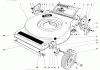 Toro 16890 - Lawnmower, 1981 (1000001-1999999) Ersatzteile MOWER HOUSING (MODEL NO. 16880)