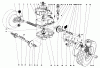 Toro 16880 - Lawnmower, 1982 (2000001-2999999) Ersatzteile GEAR CASE ASSEMBLY (MODEL NO. 16890)