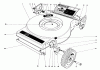 Toro 16880 - Lawnmower, 1982 (2000001-2999999) Ersatzteile MOWER HOUSING (MODEL NO. 16890)