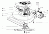 Toro 16940 - Lawnmower, 1980 (0000001-0999999) Ersatzteile ENGINE ASSEMBLY (MODEL NO. 16940)