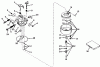 Toro 18214 - Whirlwind Lawnmower, 1969 (9000001-9999999) Ersatzteile CARBURETOR NO. 631242
