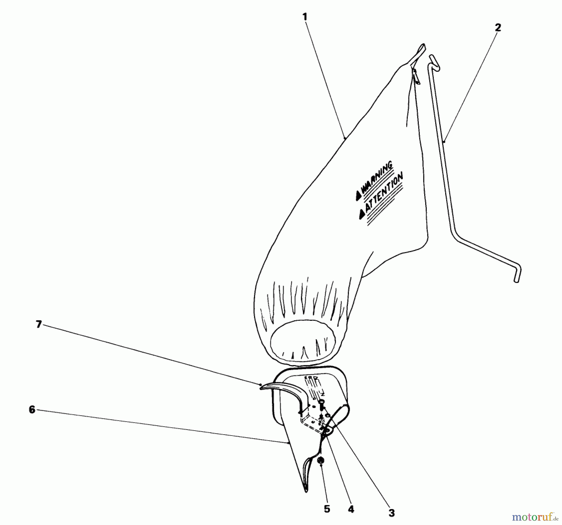 Toro Neu Mowers, Walk-Behind Seite 1 18005 - Toro Lawnmower, 1981 (1000001-1999999) GRASS BAG KIT NO. 8-9789 (OPTIONAL)