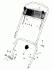 Toro 18005 - Lawnmower, 1981 (1000001-1999999) Ersatzteile HANDLE ASSEMBLY (MODEL 18010)