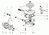 Toro 18010 - Lawnmower, 1982 (2000001-2999999) Ersatzteile GEAR CASE ASSEMBLY MODEL 18010
