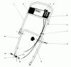 Toro 18060 - Lawnmower, 1978 (8000001-8999999) Ersatzteile HANDLE ASSEMBLY MODEL 18060
