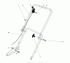 Toro 18017 - Lawnmower, 1980 (0000001-0999999) Ersatzteile HANDLE ASSEMBLY
