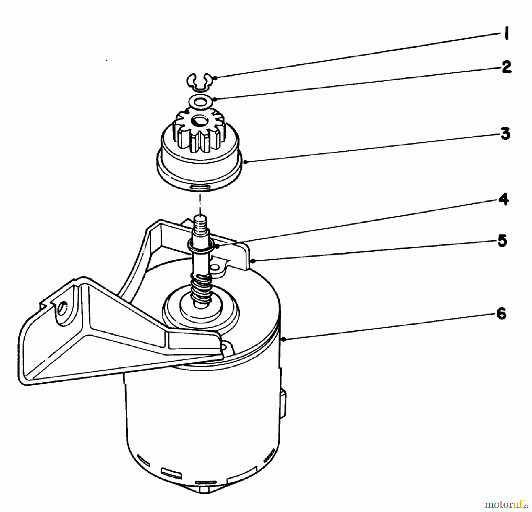 Toro Neu Mowers, Walk-Behind Seite 1 18085 - Toro Lawnmower, 1980 (0000001-0999999) STARTER MOTOR