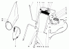 Toro 18257 - Guardian Lawnmower, 1971 (1000001-1999999) Ersatzteile HANDLE ASSEMBLY MODEL NO. 18208