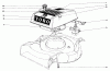 Toro 18257 - Guardian Lawnmower, 1972 (2000001-2999999) Ersatzteile ENGINE ASSEMBLY MODEL NO. 18208
