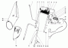 Toro 18257 - Guardian Lawnmower, 1972 (2000001-2999999) Ersatzteile HANDLE ASSEMBLY MODEL NO. 18257