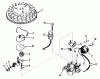 Toro 18257 - Guardian Lawnmower, 1972 (2000001-2999999) Ersatzteile MAGNETO NO. 610772