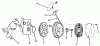 Toro 18215 - Whirlwind Lawnmower, 1970 (0000001-0999999) Ersatzteile REWIND STARTER NO. 590450A