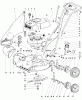 Toro 18221 - Whirlwind Lawnmower, 1968 (8000001-8999999) Ersatzteile 19" AND 21" H.P. MOWER DRAWING