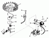 Toro 18221 - Whirlwind Lawnmower, 1968 (8000001-8999999) Ersatzteile MAGNETO NO. 610693A