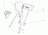 Toro 18400 - Whirlwind Lawnmower, 1971 (1000001-1999999) Ersatzteile HANDLE ASSEMBLY MODEL NO. 19367