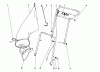 Toro 18400 - Whirlwind Lawnmower, 1971 (1000001-1999999) Ersatzteile HANDLE ASSEMBLY MODEL NOS. 18400 & 19500
