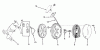 Toro 18400 - Whirlwind Lawnmower, 1971 (1000001-1999999) Ersatzteile REWIND STARTER NO. 590450A (USE ON ALL MODELS)