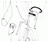Toro 19273 - Guardian Lawnmower, 1973 (3000001-3999999) Ersatzteile HANDLE ASSEMBLY MODEL 19173