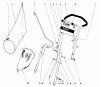 Toro 19273 - Guardian Lawnmower, 1973 (3000001-3999999) Ersatzteile HANDLE ASSEMBLY MODEL 19273