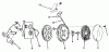 Toro 19273 - Guardian Lawnmower, 1973 (3000001-3999999) Ersatzteile REWIND STARTER NO. 590450A