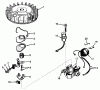 Toro 19333 - Whirlwind Lawnmower, 1970 (0000001-0999999) Ersatzteile MAGNETO NO. 610793