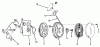Toro 19333 - Whirlwind Lawnmower, 1970 (0000001-0999999) Ersatzteile REWIND STARTER NO. 590450A