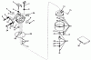 Toro 19251 - Whirlwind Lawnmower, 1969 (9000001-9999999) Ersatzteile CARBURETOR NO. 631003A