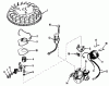 Toro 19251 - Whirlwind Lawnmower, 1969 (9000001-9999999) Ersatzteile MAGNET0 NO. 610772