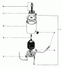 Toro 19251 - Whirlwind Lawnmower, 1969 (9000001-9999999) Ersatzteile STARTER MOTOR AND PINION