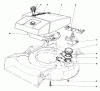 Toro 19373 - Guardian Lawnmower, 1973 (3000001-3999999) Ersatzteile ENGINE AND OIL GAUGE ASSEMBLY
