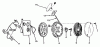 Toro 19400 - Guardian Lawnmower, 1974 (4000001-4999999) Ersatzteile REWIND STARTER NO. 590450A