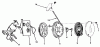 Toro 19400 - Guardian Lawnmower, 1976 (6000001-6999999) Ersatzteile REWIND STARTER NO. 590519