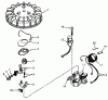 Toro 19477 - Guardian Lawnmower, 1977 (7000001-7999999) Ersatzteile MAGNETO NO. 610793A