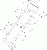 Toro 20005 - 22" Recycler Lawnmower, 2005 (250000001-250999999) Ersatzteile BAIL AND HANDLE ASSEMBLY