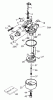 Toro 20009 - 22" Recycler Lawnmower, 2002 (220000001-220999999) Ersatzteile CARBURETOR NO. 640303 TECUMSEH-LEV120-361541B
