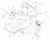 Toro 20009 - 22" Recycler Lawnmower, 2002 (220000001-220999999) Ersatzteile DECK, SIDE CHUTE, AND REAR DOOR ASSEMBLY