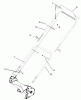 Toro 20009 - 22" Recycler Lawnmower, 2002 (220000001-220999999) Ersatzteile HANDLE AND CONTROL ASSEMBLY