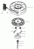Toro 20009 - 22" Recycler Lawnmower, 2002 (220000001-220999999) Ersatzteile RECOIL STARTER NO. 590702 (OPTIONAL) TECUMSEH-LEV120-361541B