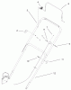 Toro 20010 (R-21P) - Recycler Mower, R-21P, 2002 (220000001-220999999) Ersatzteile HANDLE AND CONTROLS ASSEMBLY