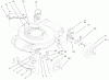 Toro 20010 (R-21P) - Recycler Mower, R-21P, 2002 (220000001-220999999) Ersatzteile HOUSING, HANDLE BRACKETS, AND WHEEL ASSEMBLY
