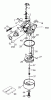 Toro 20012 - 22" Recycler Lawnmower, 2002 (220300001-220999999) Ersatzteile CARBURETOR ASSEMBLY NO. 640303 TECUMSEH MODEL LEV120-361560B