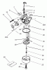Toro 20012 - 22" Recycler Lawnmower, 2002 (220300001-220999999) Ersatzteile CARBURETOR ASSEMBLY NO. 640303 TECUMSEH MODEL NO. LEV120-362003A